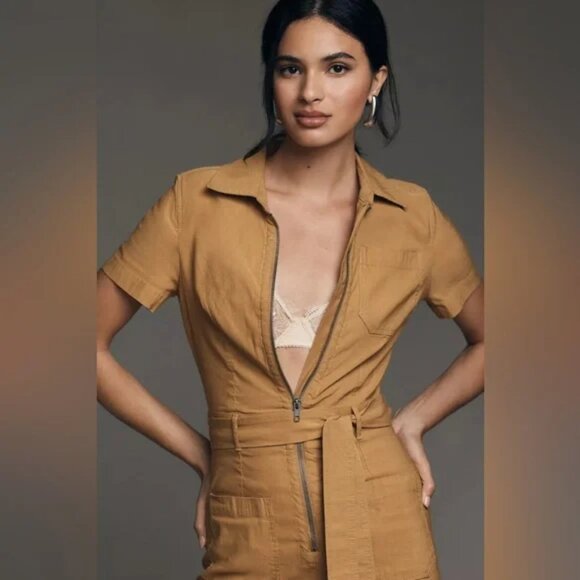 NWT Anthropologie The Colette Weekend Jumpsuit by Maeve - Size 0P / 0 Petite - Picture 2 of 4